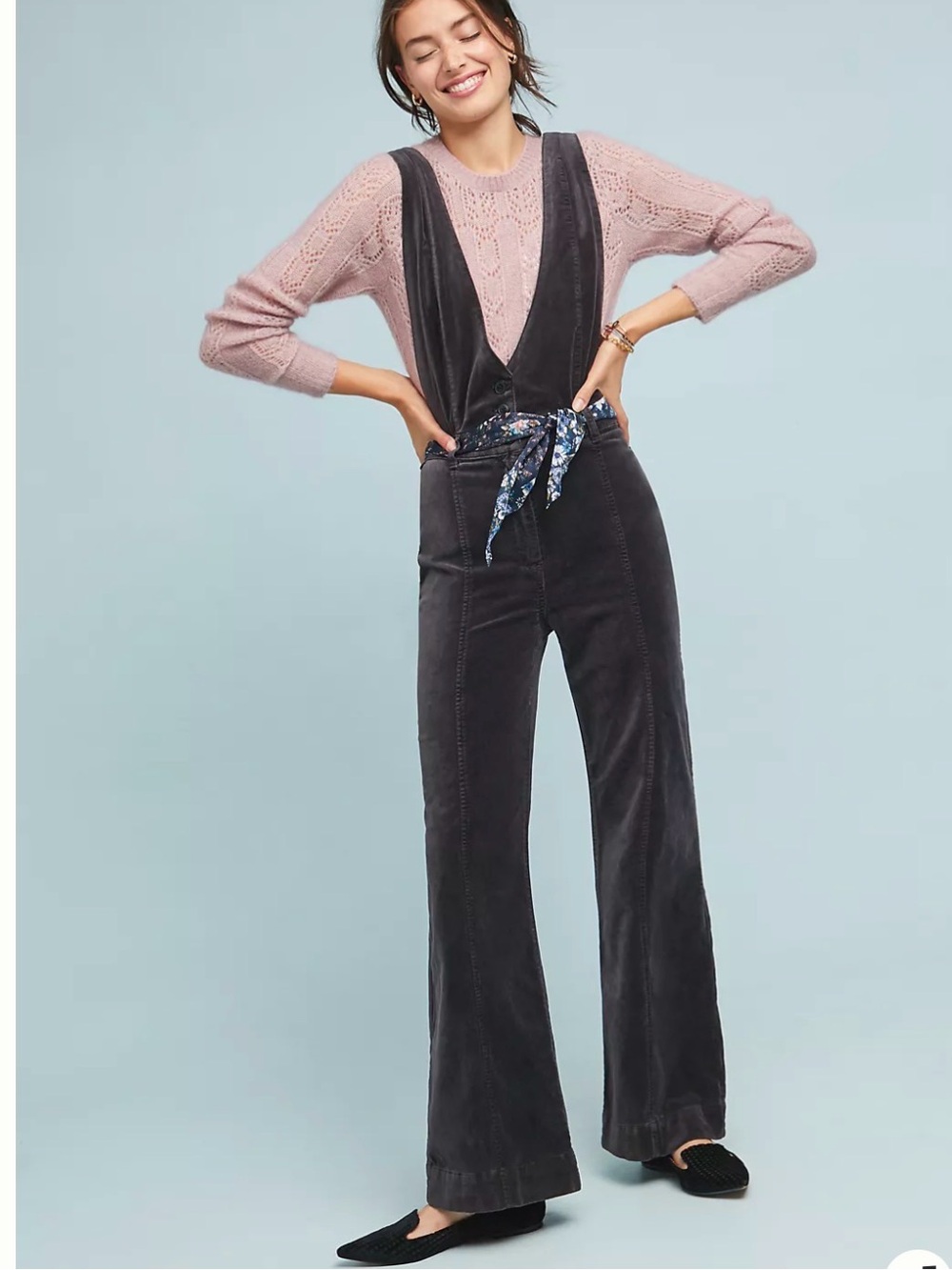 NWT Anthropologie Pilcro Velvet Overalls